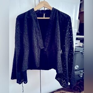 free people eyelet jacket!! Rare!